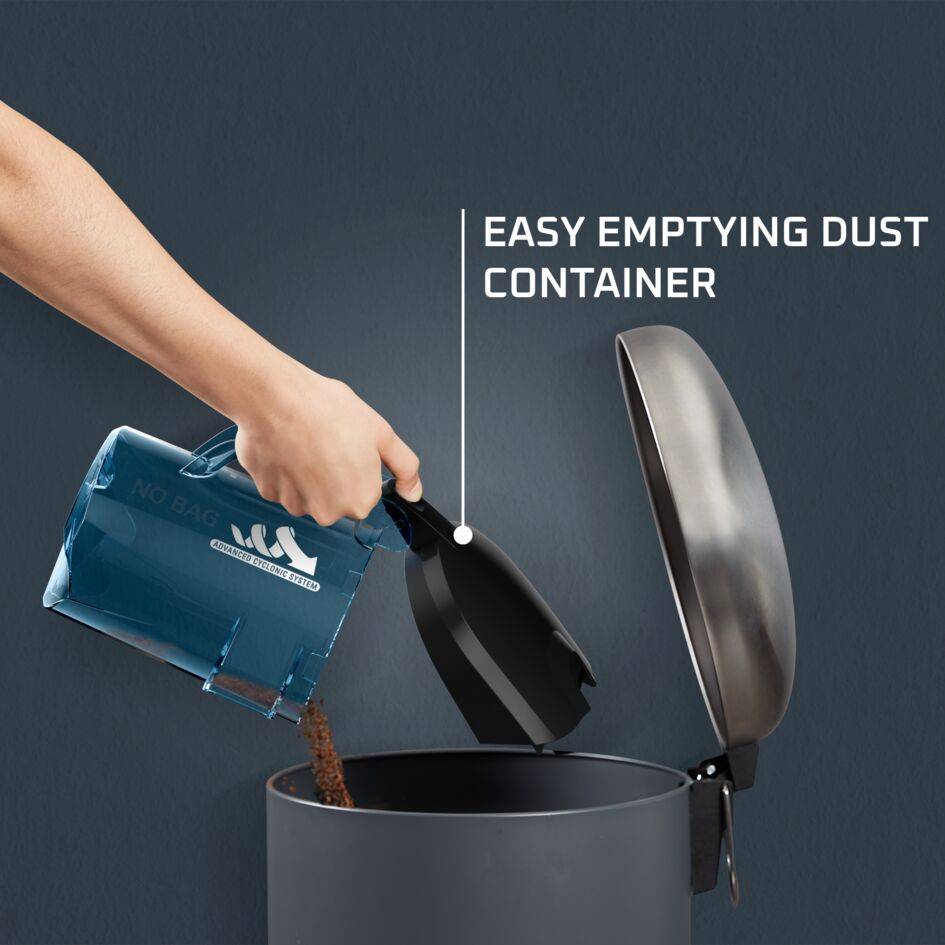 COMPACT POWER CYCLONIC CLASSIC NEGRO Y AZUL + 2 ACCESORIOS