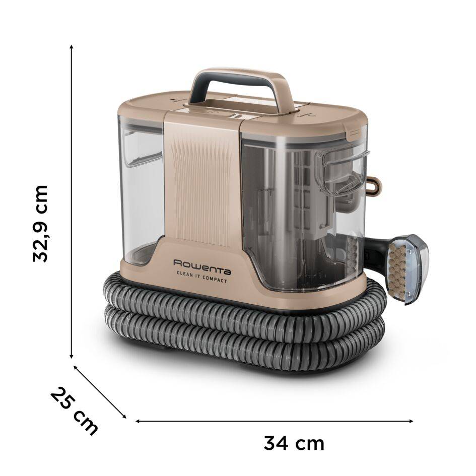 Clean It Compact de Rowenta, Aspirador de tapicerías, Limpieza rápida de derrames y manchas, compacto, hasta 11,5&nbsp;kpa, 400&nbsp;W
