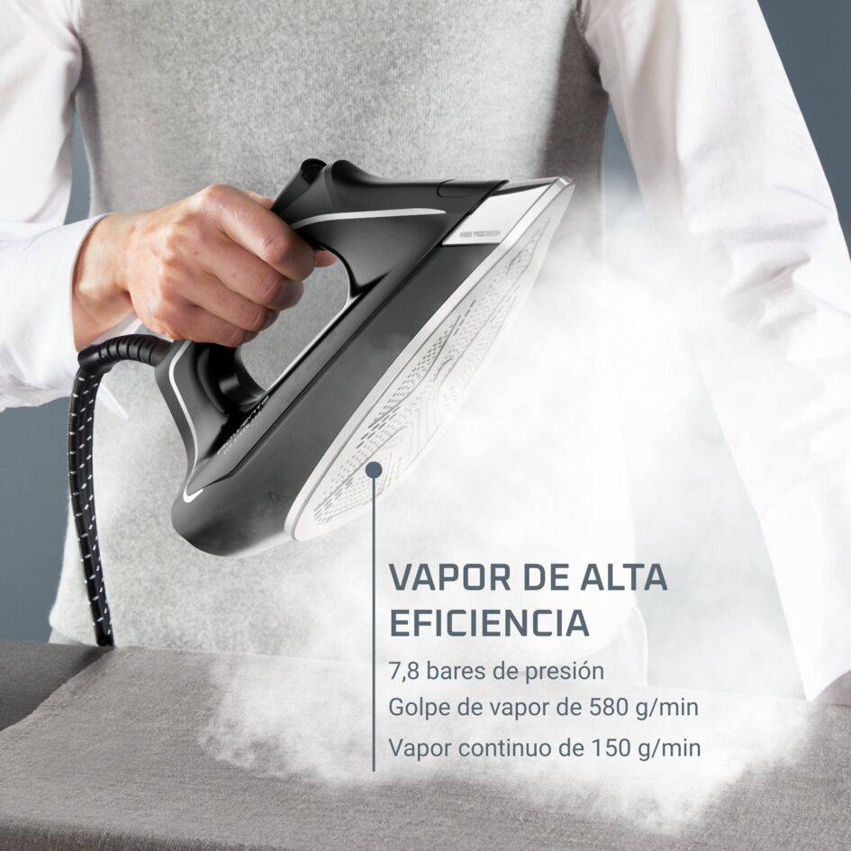 Eco Steam Pro, Centro de planchado,7,8 bares, golpe de 580 g/min, modo Eco