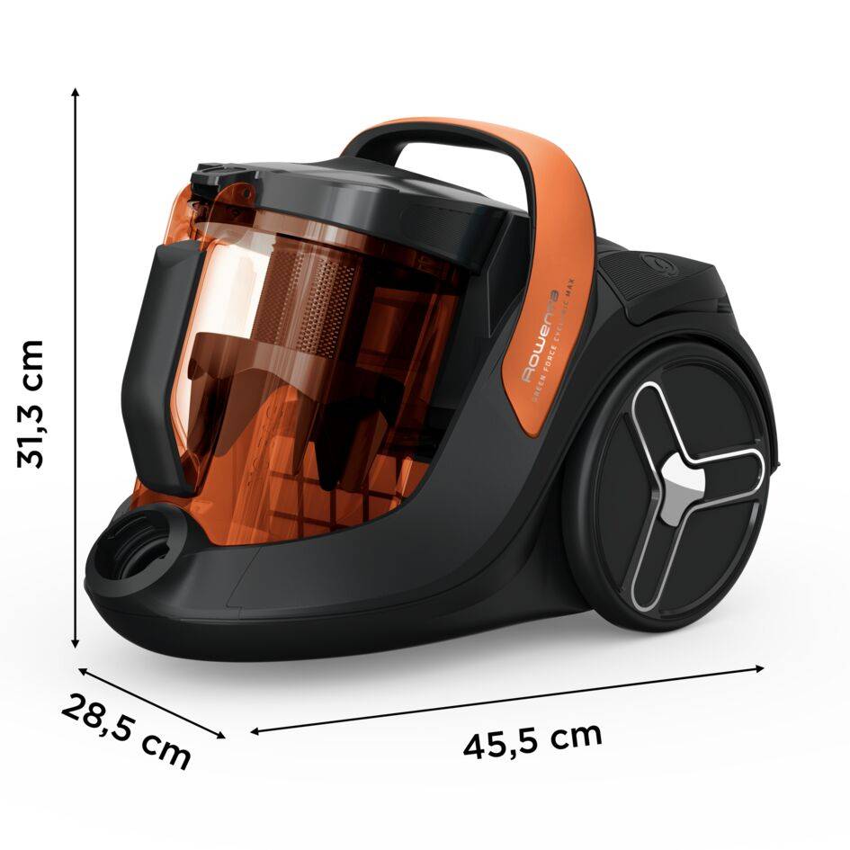 Green Force Cyclonic Max de Rowenta, Aspiradora Sin Bolsa, 900 W, Modelo Clásico, Diseño Ecorresponsable, 2,5&nbsp;L de capacidad