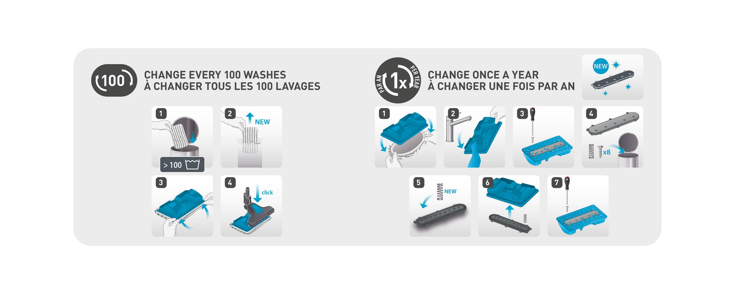 Bayetas de microfibra para X-Force 9.60 ZR009502