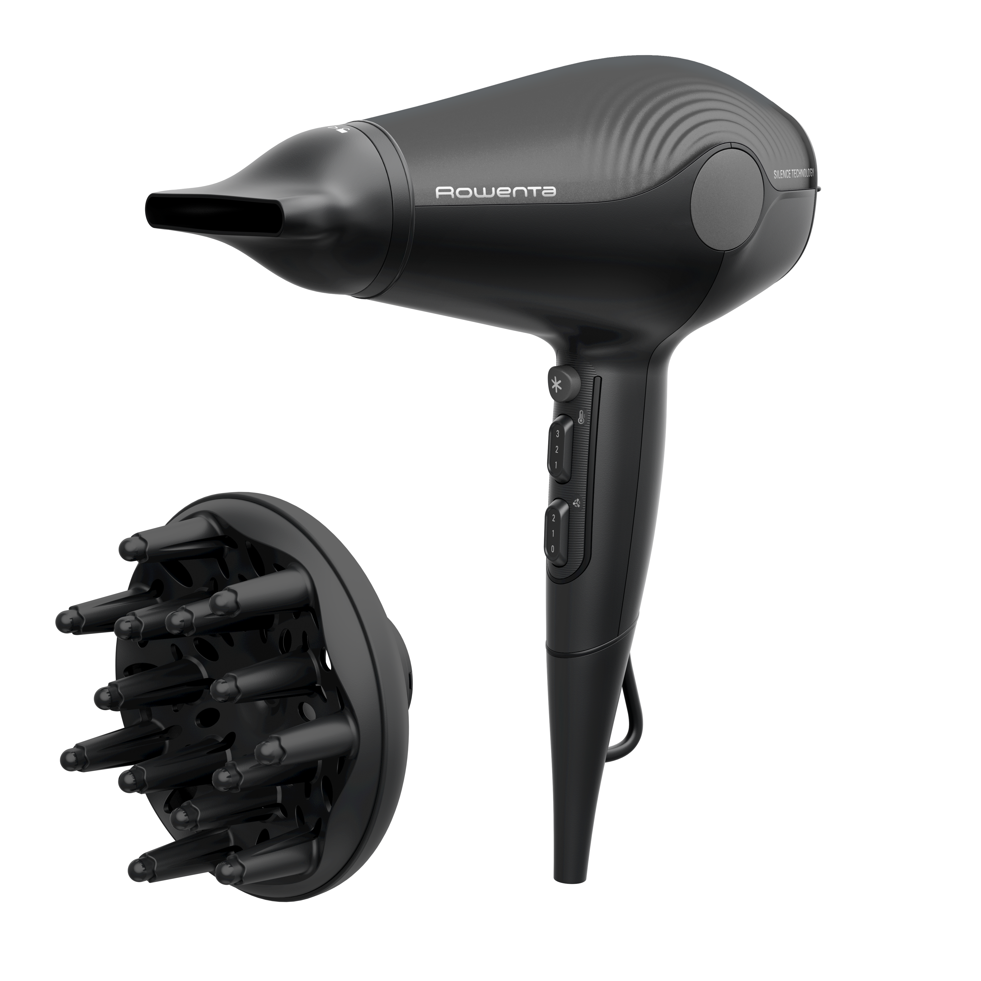 Ultra Silence, Secador de pelo, Muy silencioso, 2100 EW para un flujo de aire de alta velocidad