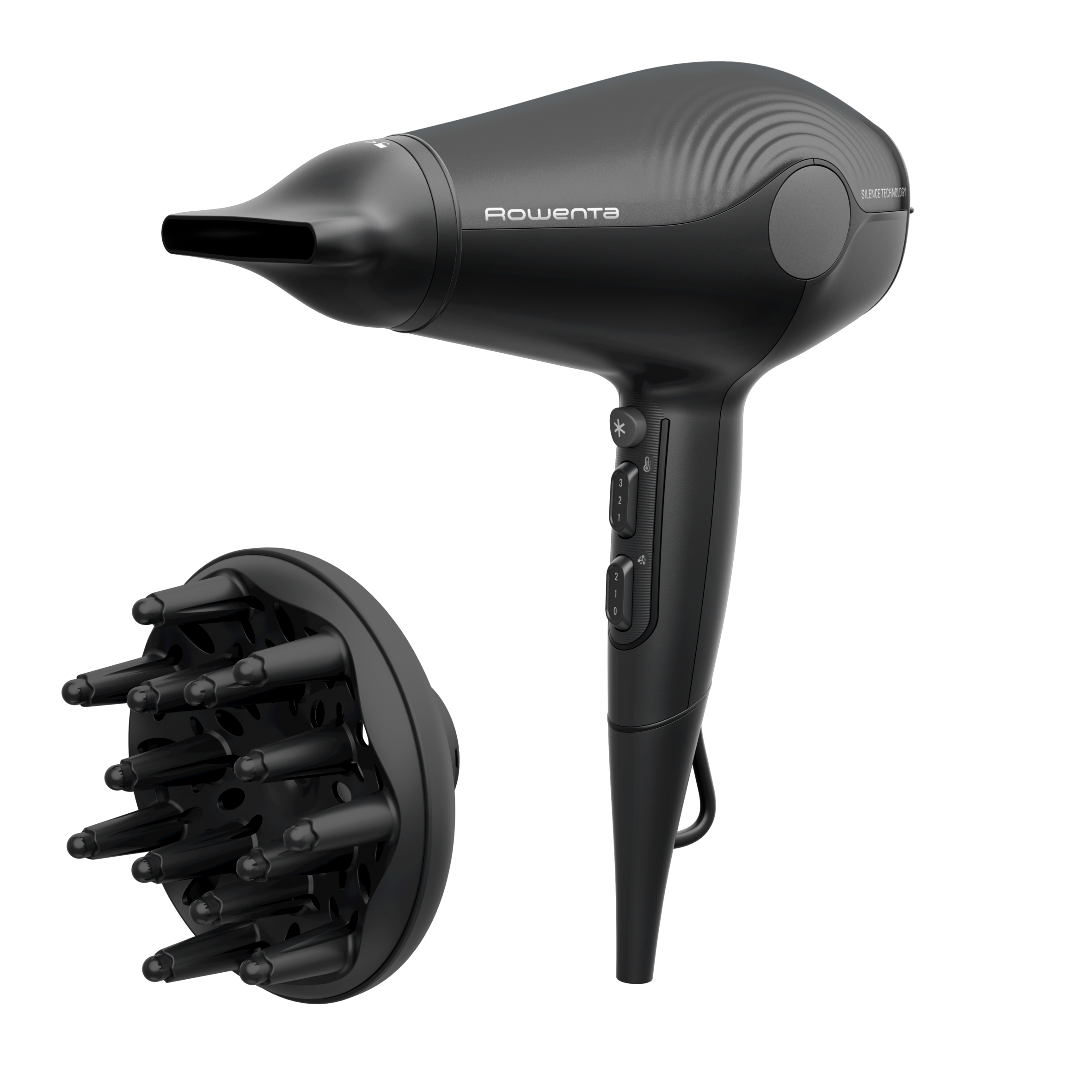 Ultra Silence, Secador de pelo, Muy silencioso, 2100 EW para un flujo de aire de alta velocidad