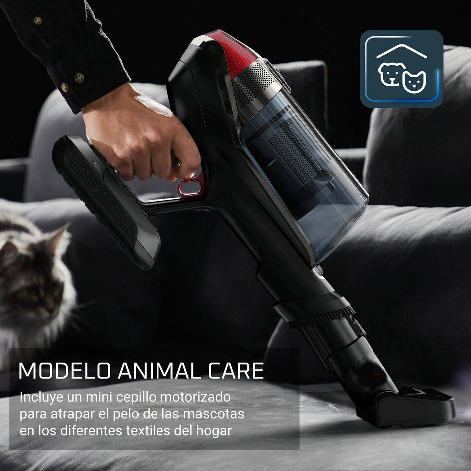 X-Force Flex 12.60, Aspiradora sin cable, 150 airwatts, Depósito 0,9 L, Animal Care, Negro