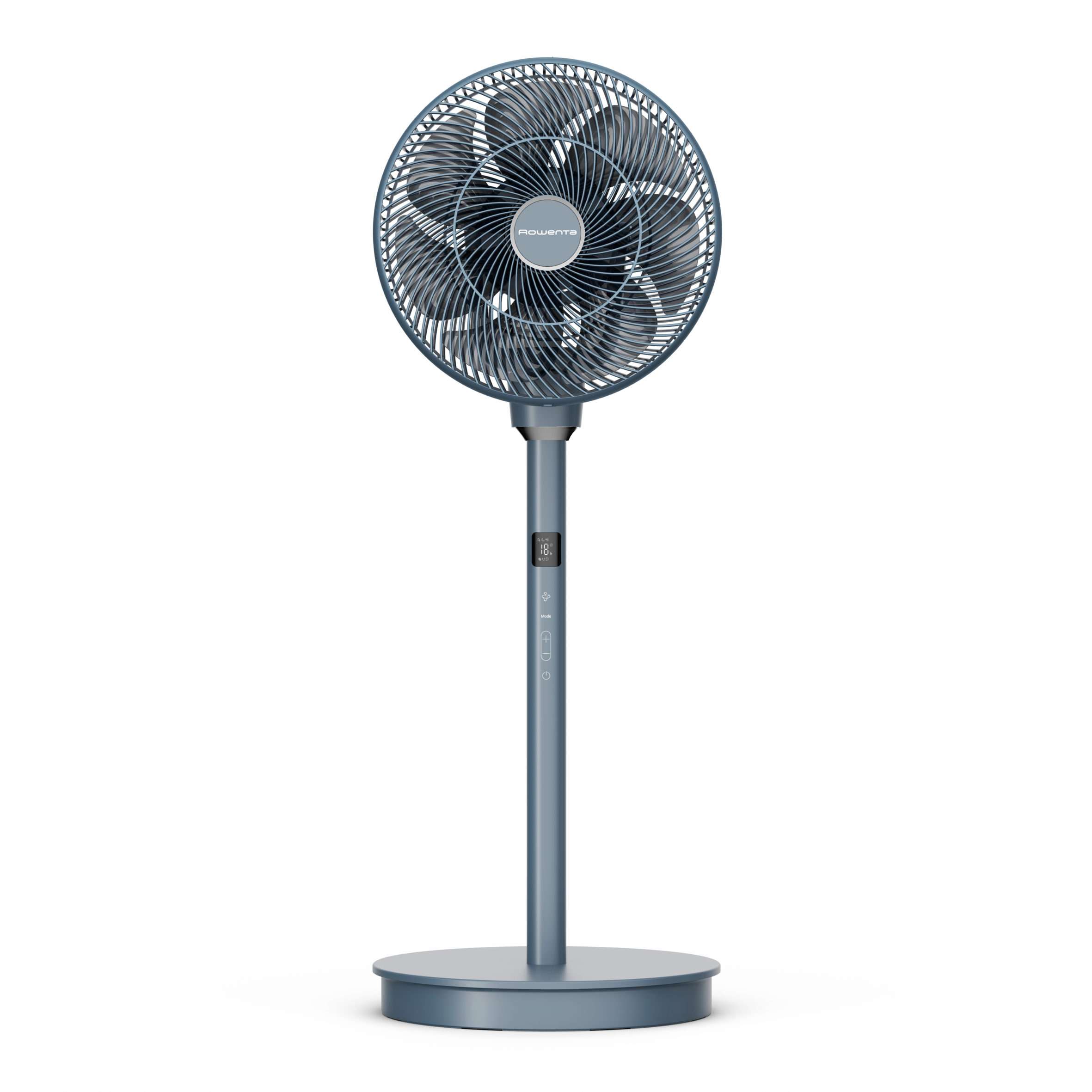Turbo Silence Compact 3D Multiflow, Ventilador De Pie, Oscilación Multidireccional