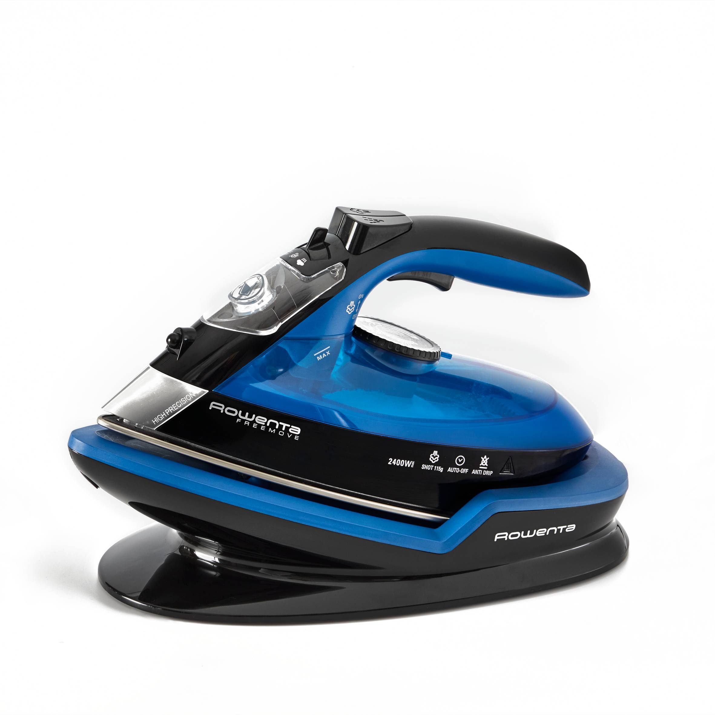 Freemove, Plancha de vapor sin cable, 2400 W, Apagado automático, Diseño ergonómico