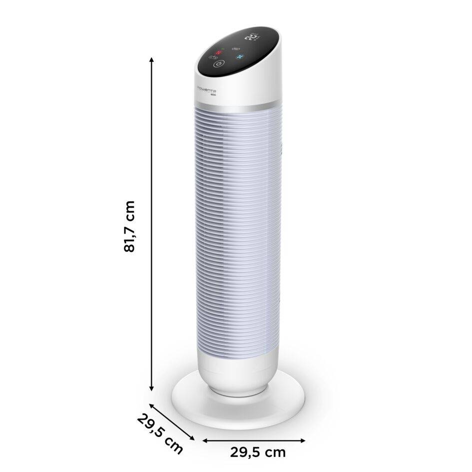 Silent Comfort 3 en 1, Ventilador de torre, Calienta y purifica, Silencioso
