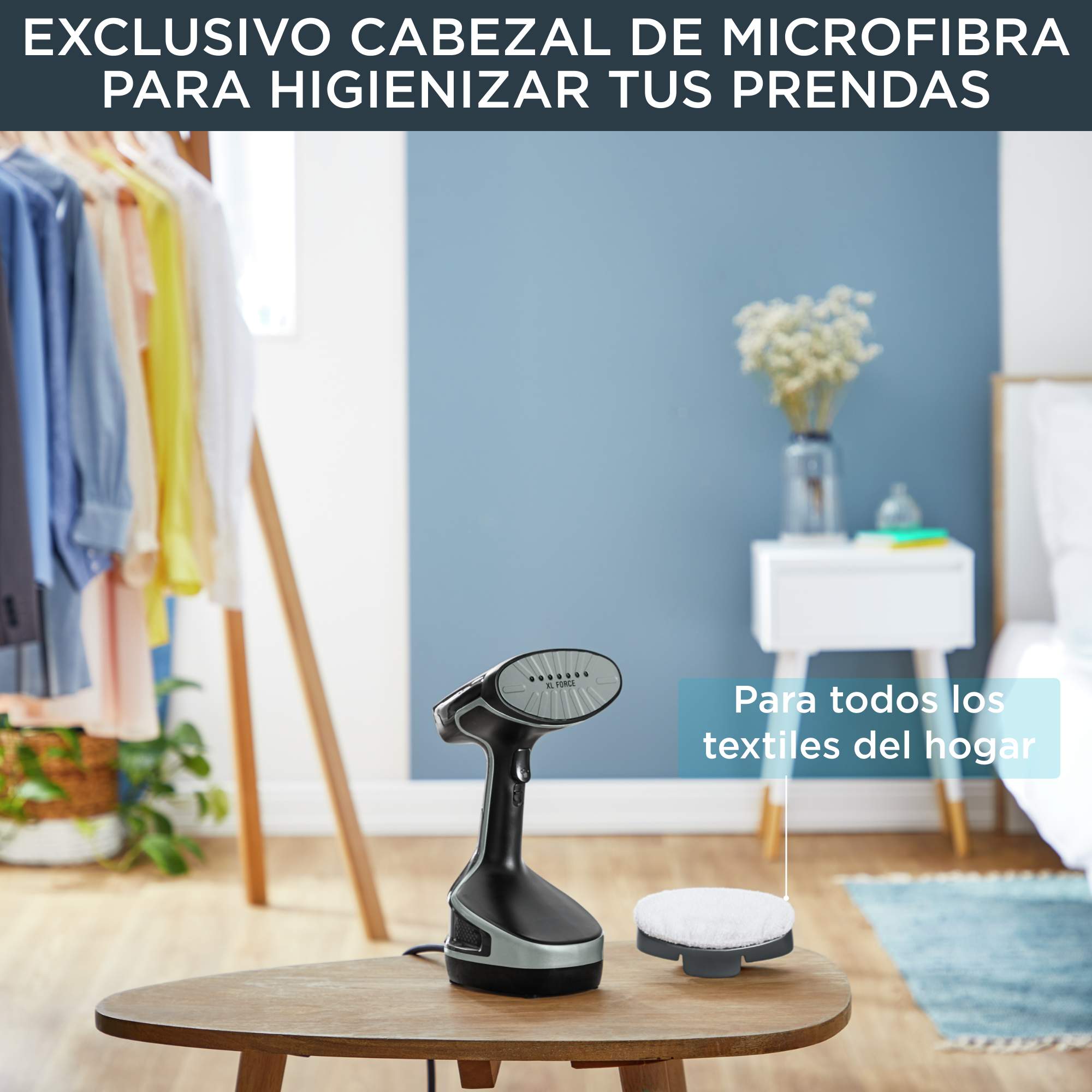 Access Steam Force, Cepillo de vapor, Salida de vapor de 30 g/min, Golpe de vapor, Negro