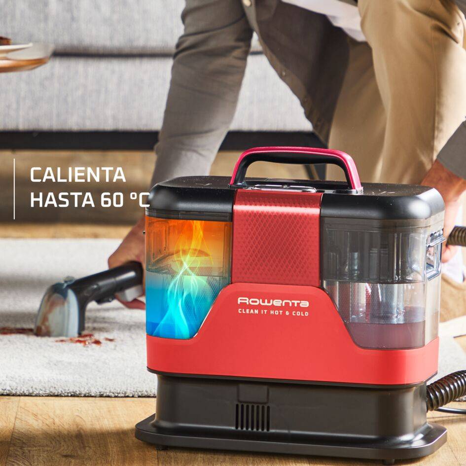 Clean It Hot & Cold de Rowenta, Aspirador limpiatapicerías, 1150 W, Dos Modos De Limpieza en Caliente y Frío, Succión de hasta 13 kPa