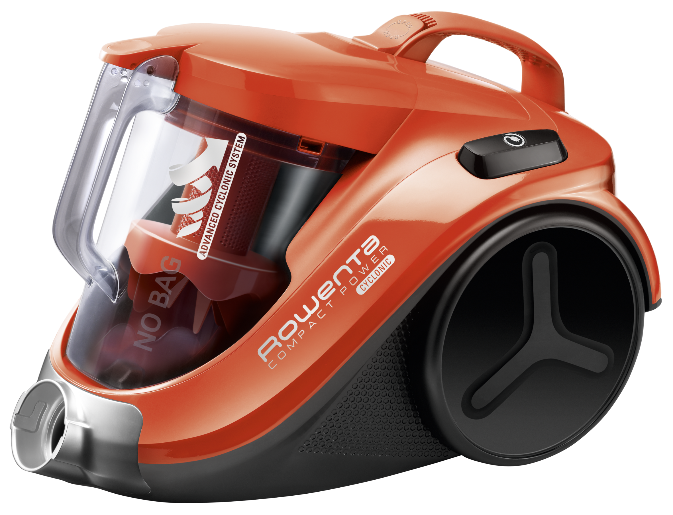 COMPACT POWER CYCLONIC CLASSIC NEGRO Y NARANJA + 1 ACCESORIO