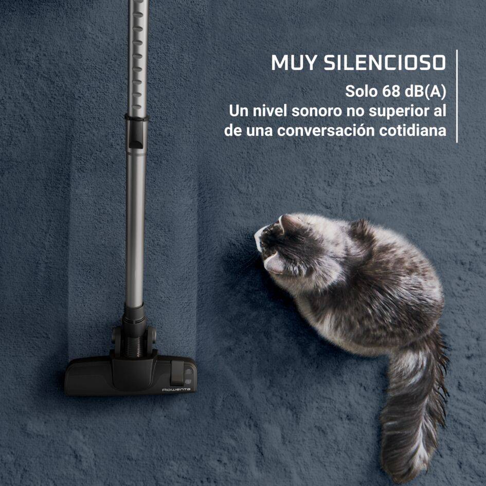 Green Force Cyclonic Effitech de Rowenta, aspiradora sin bolsa, modelo parqué, eficiencia energética, gran autonomía