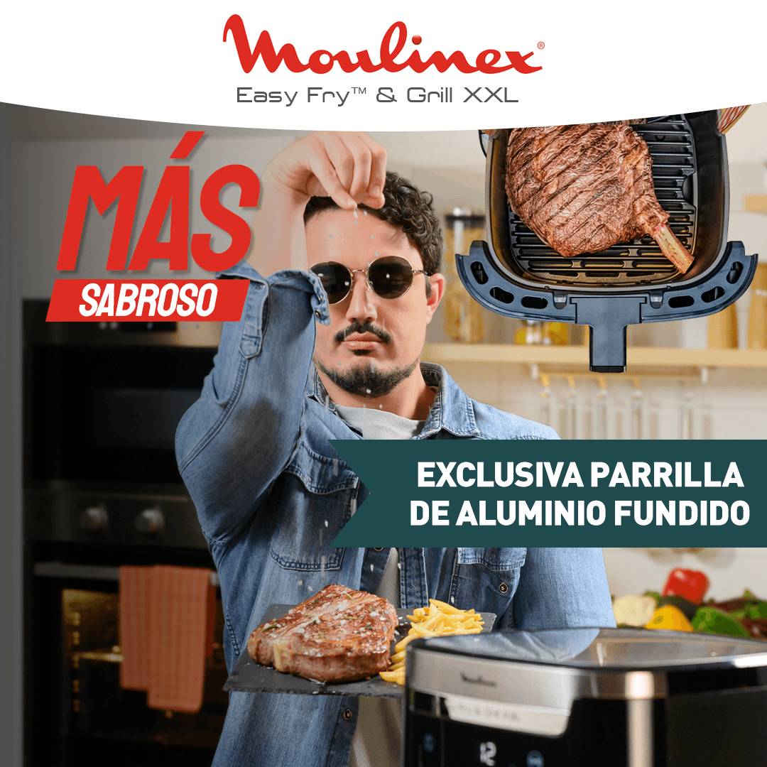 Easy Fry & Grill XXL , Freidora de Aire, 6,5L, Digital, Inox