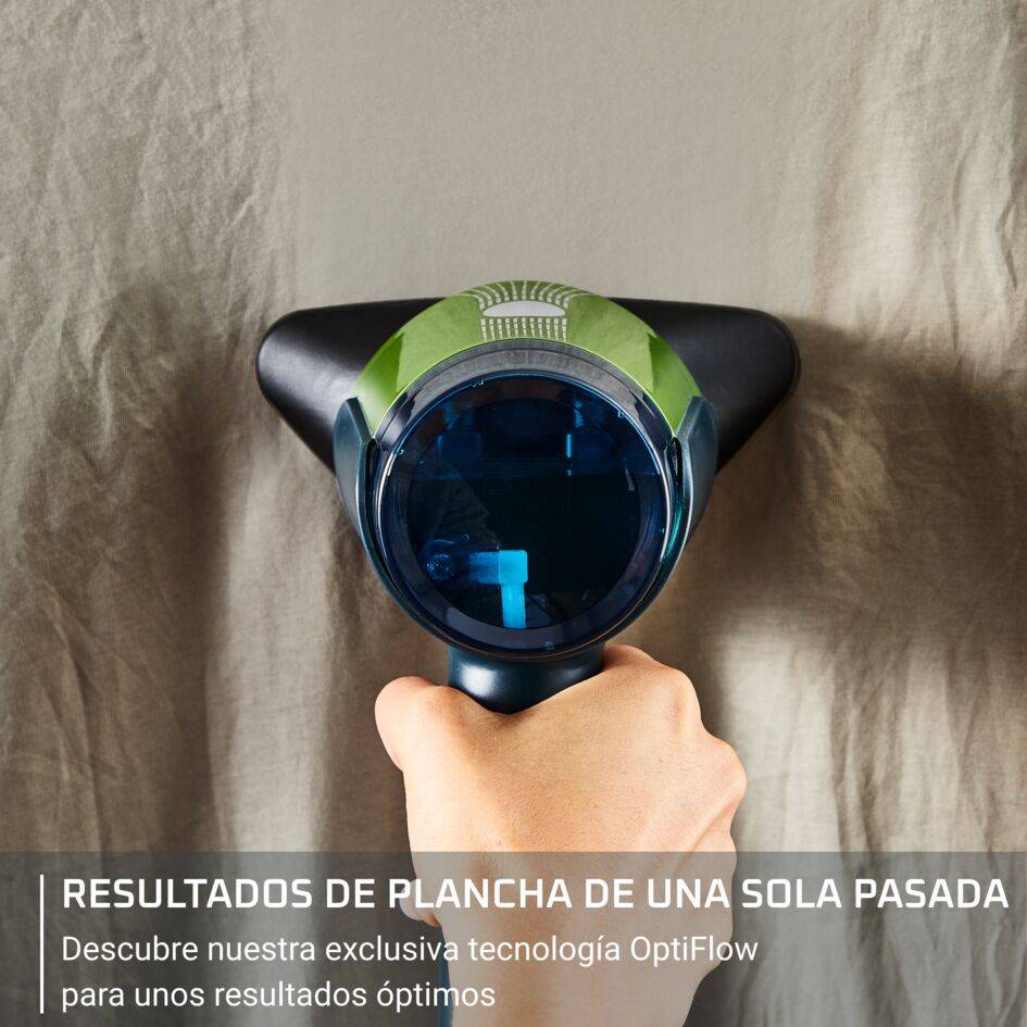 AeroSteam de Rowenta, Plancha vertical, Tecnología OptiFlow, Depósito de 100 ml, Resultados rápidos y fáciles con una sola pasada
