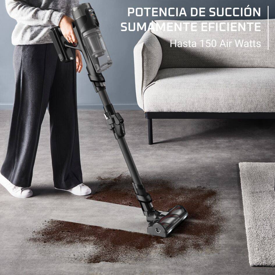 X-Force Flex 12.60 Neo Complete, Aspiradora escoba sin cable, 150 Air Watts, Gran autonomía, 2 cepillos Easy Brush, Pantalla Smart Control, Modelo antialergias