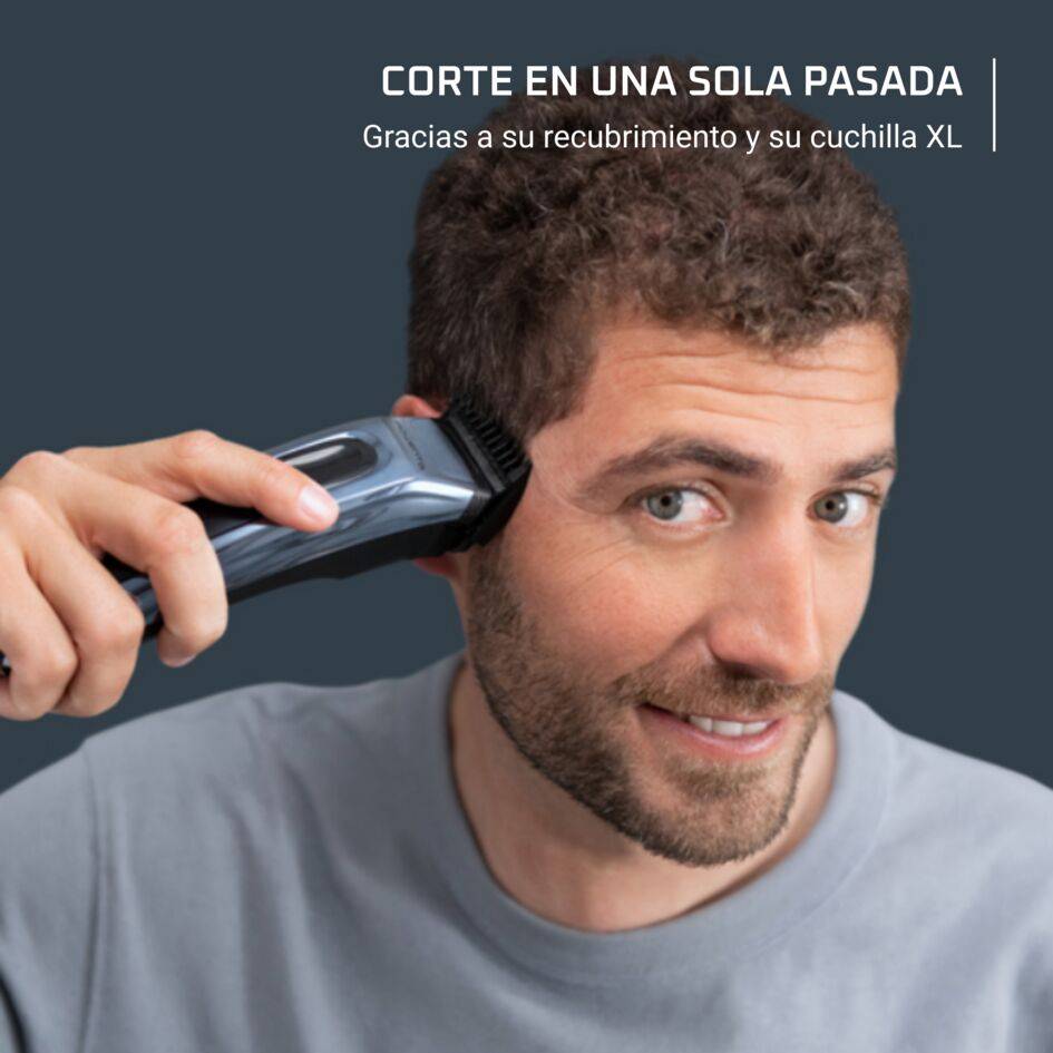 Cortapelos Barber Experience de Rowenta, Revestimiento de carbono tipo diamante (DLC), Gran autonomía