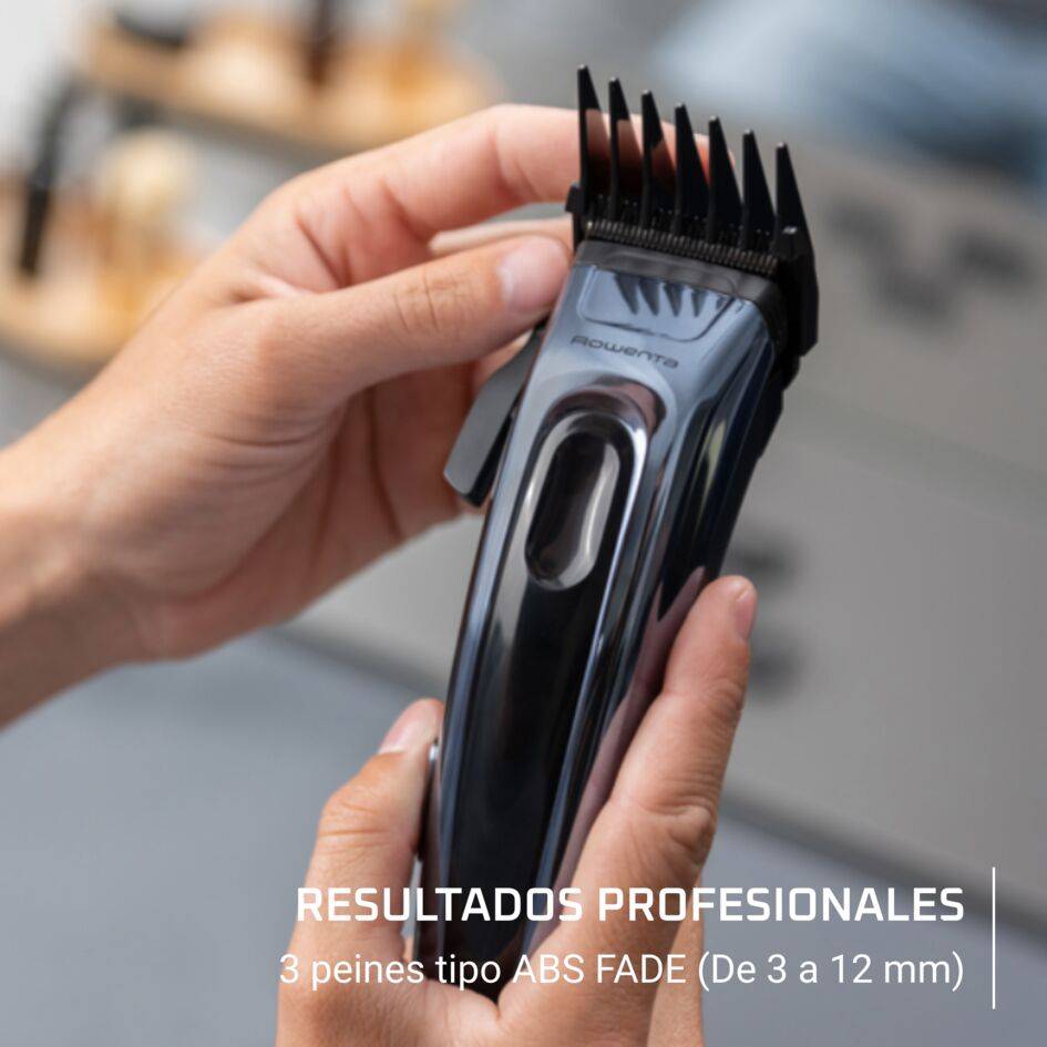 Cortapelos Barber Experience de Rowenta,  Revestimiento de carbono tipo diamante (DLC), Gran autonomía