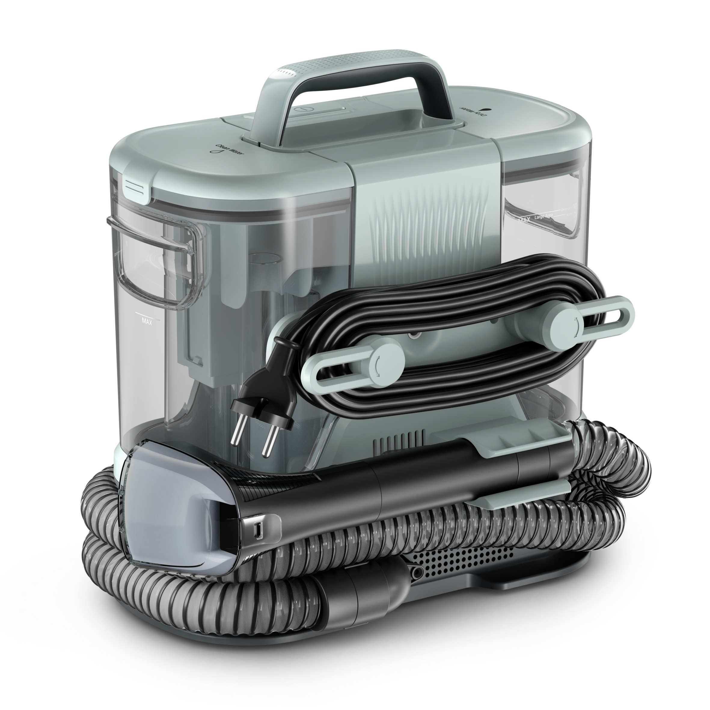 Clean It Compact de Rowenta, Aspirador de tapicerías, Limpieza rápida de derrames y manchas, hasta 11,5&nbsp;kPa, 400&nbsp;W, Incluye sistema de autolimpieza