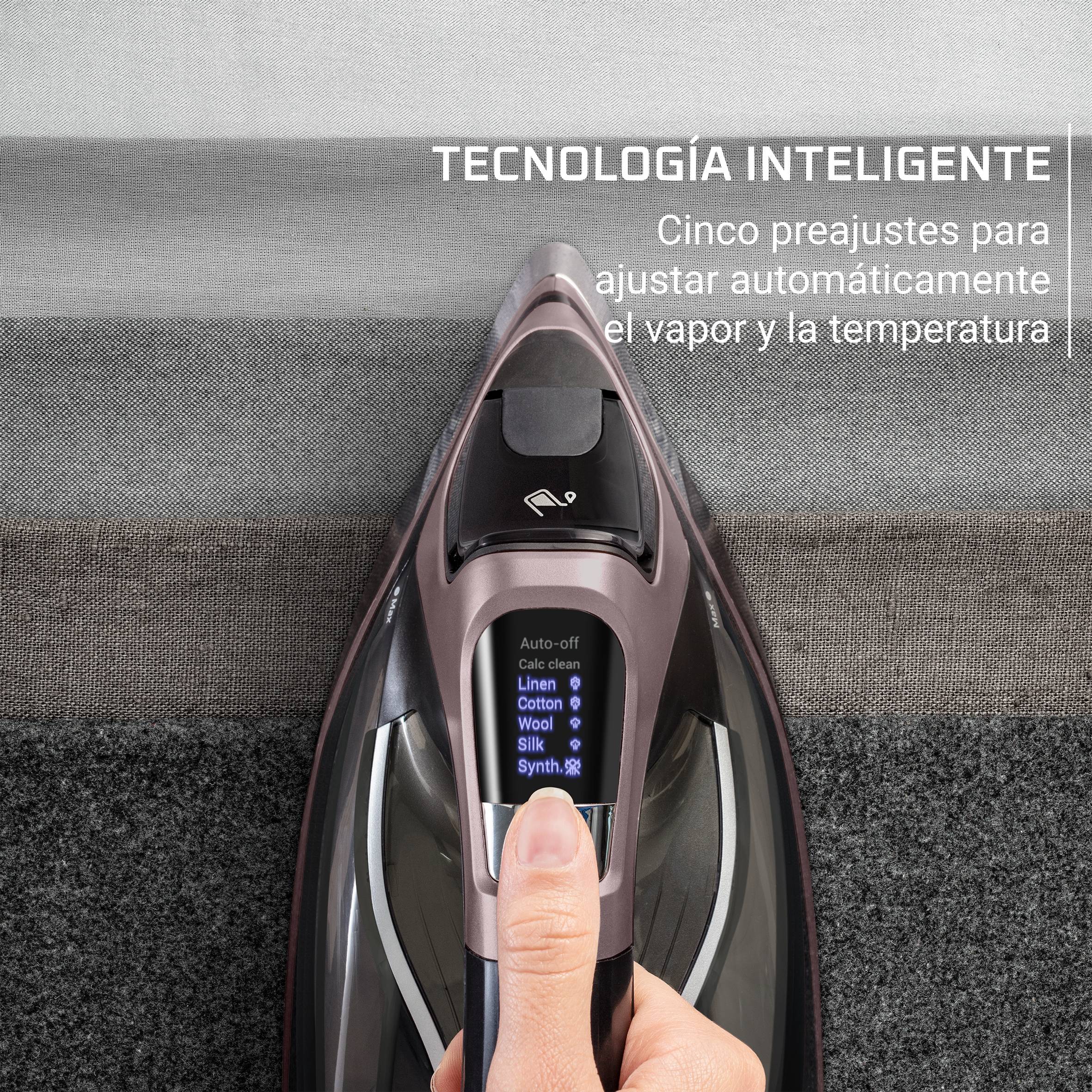 Steamforce Pro de Rowenta, Plancha de Vapor, Potencia de un centro de planchado, 3200 W, Salida de vapor continua de 75 g/min, Depósito de agua extragrande de 350 ml