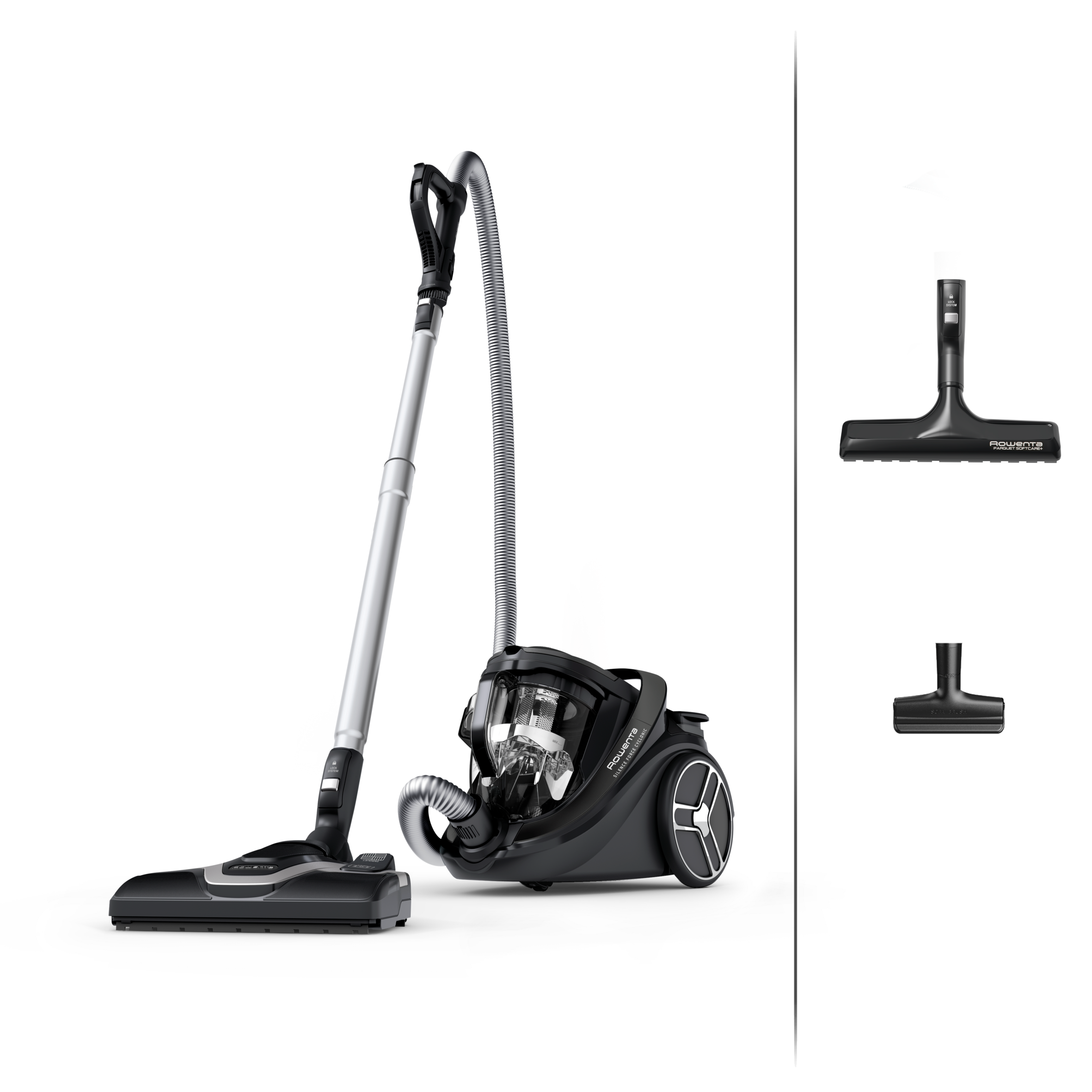 Silence Force Cyclonic Effitech, Aspiradora sin bolsa, Bajo consumo, 59 dB(A), Modelo parqué