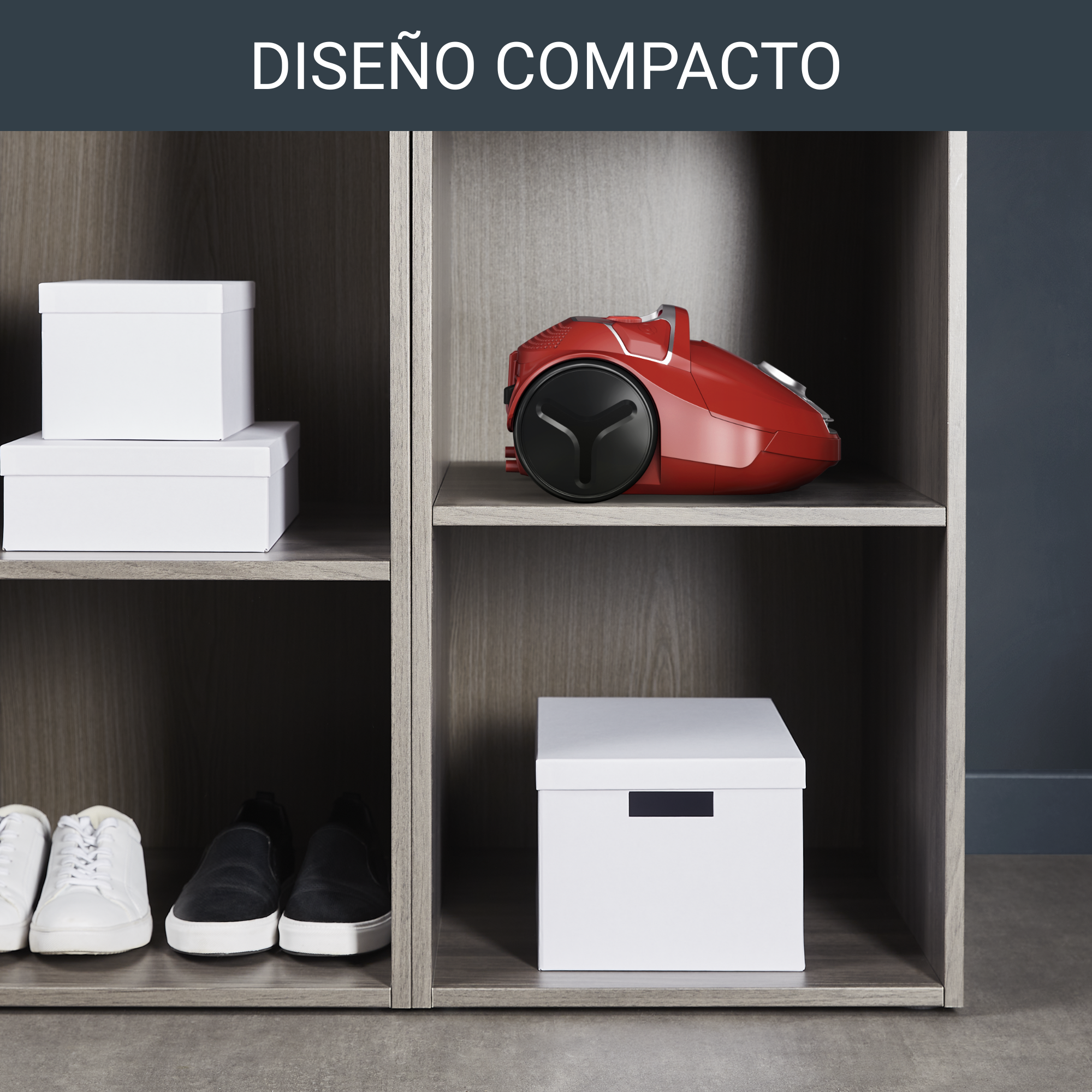 COMPACT POWER ROJO + 3 ACCESORIOS