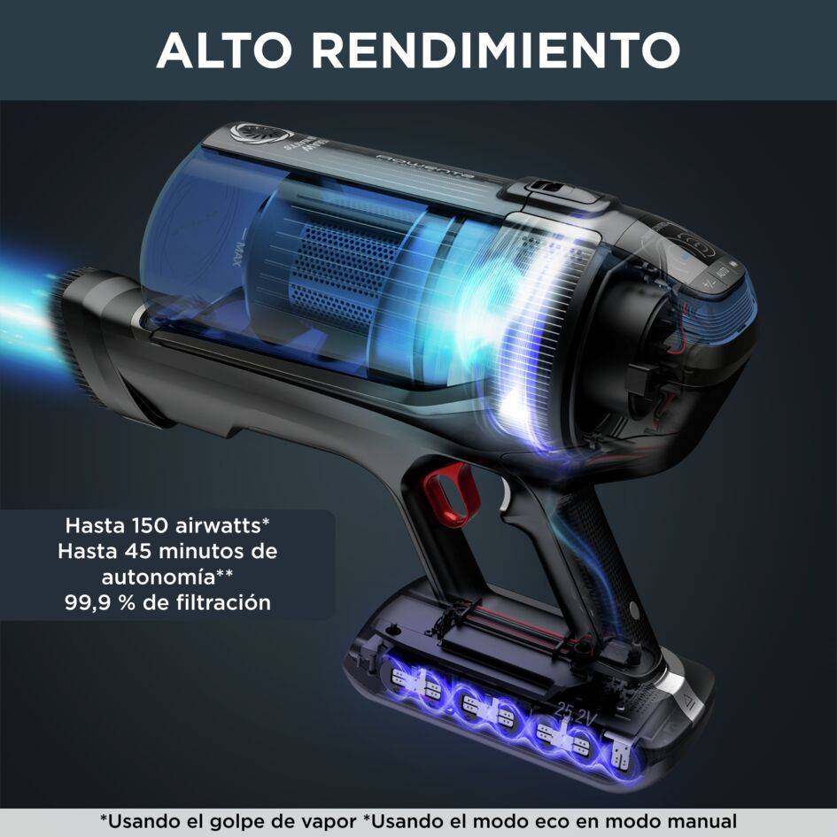 X-Force Flex 12.60, Aspiradora sin cable, Tecnología Aqua