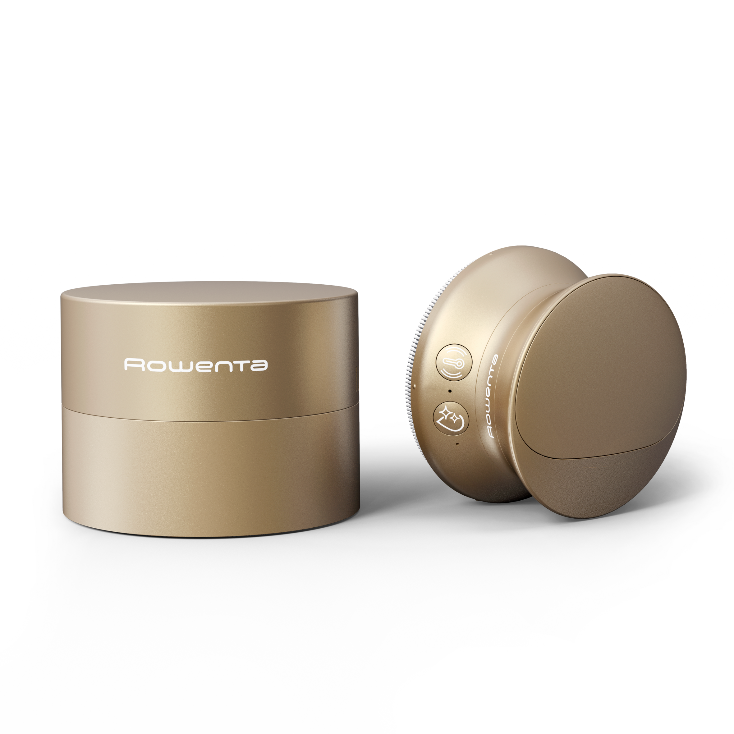 Reset & Boost Skin Duo, Limpiador y masajeador facial, 2 en 1, Dorado