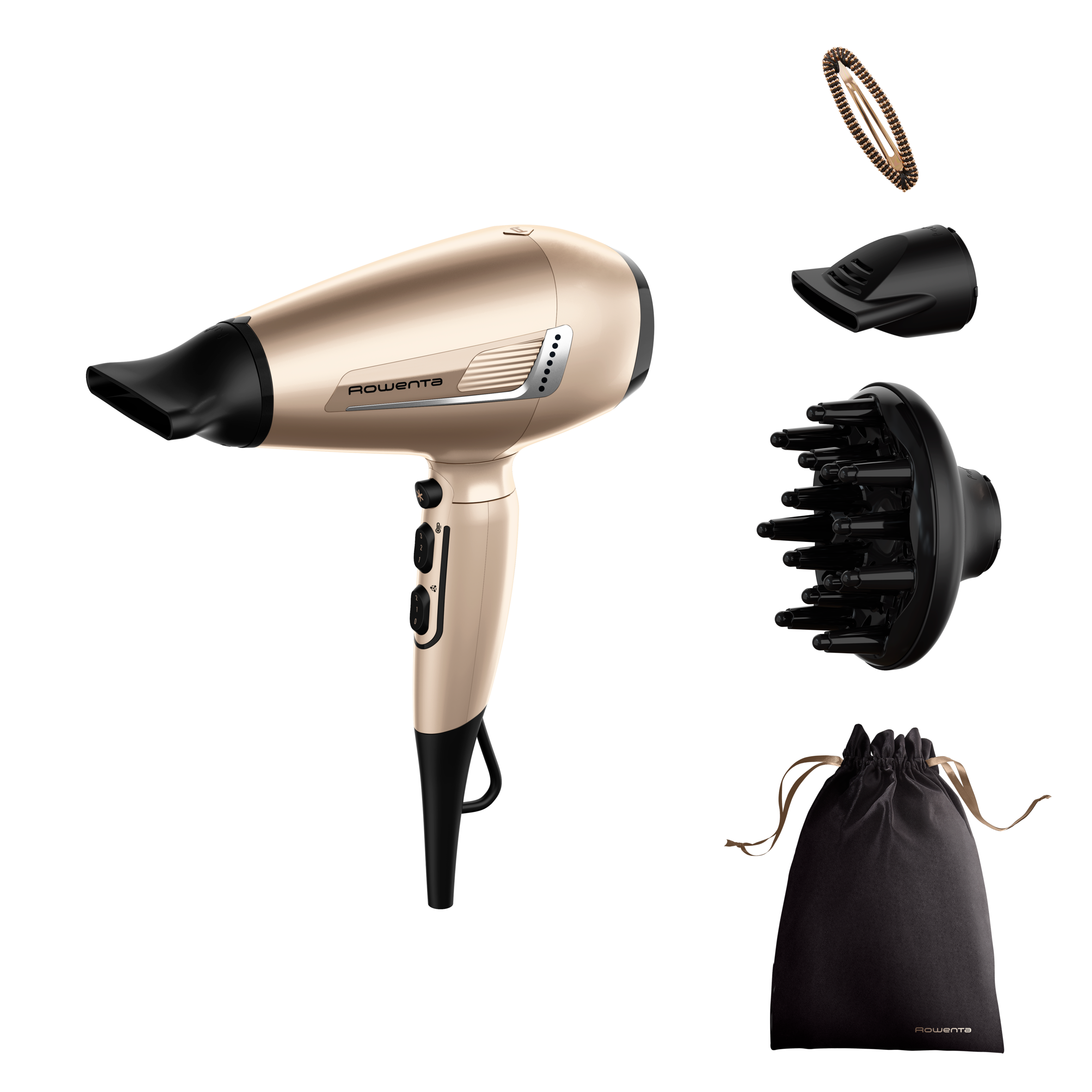 Rowenta Pro Expert, Secador de pelo, 2200 W de potencia, motor Pro AC, CV8861F0