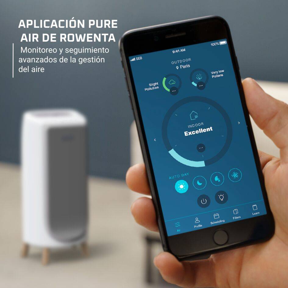 Intense Pure Air Home, Purificador, Filtración HEPA, Silencioso