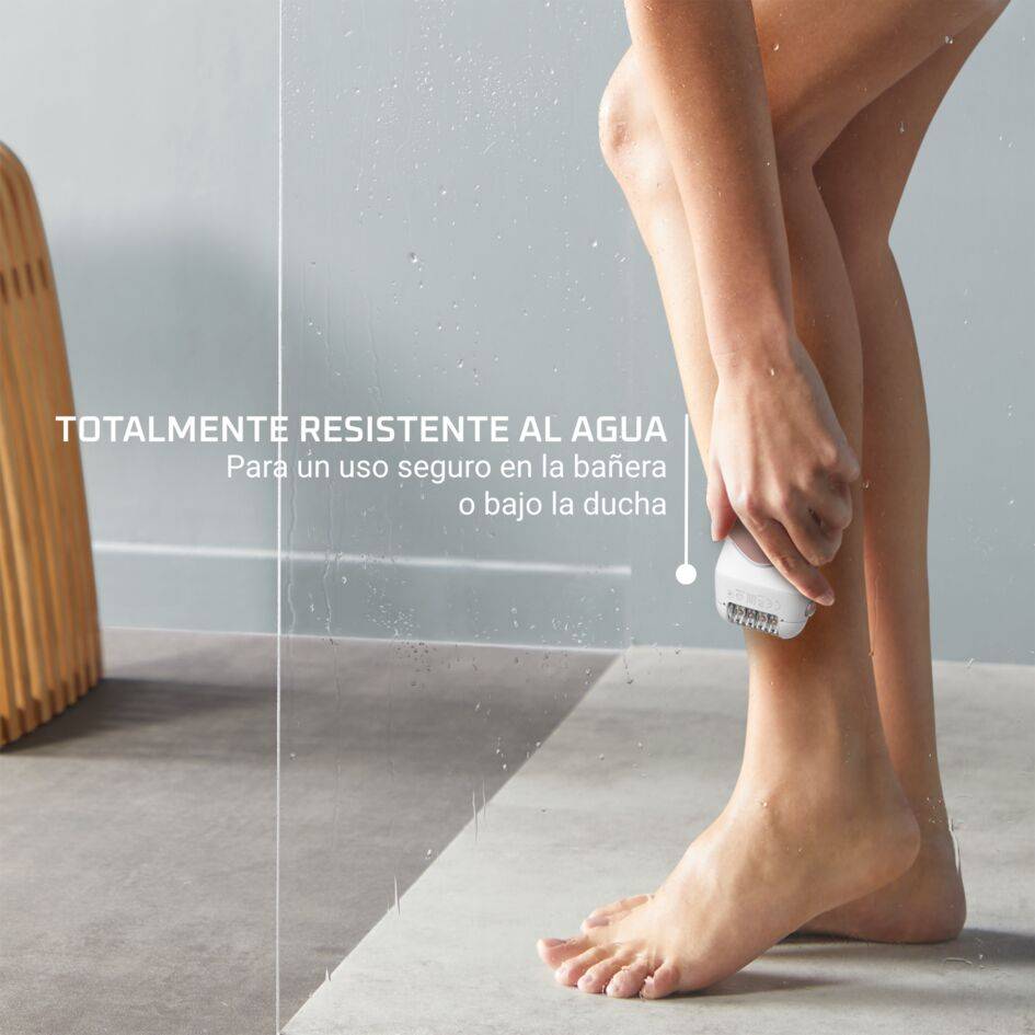 Aquasoft Rowenta, Depiladora para mujer, resistente al agua, tecnología Wet&Dry