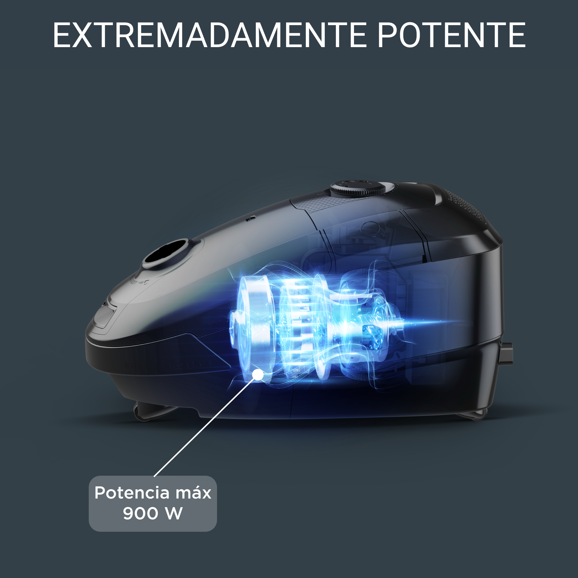 POWER XXL ROJO Y GRIS HOME & CAR + 3 ACCESORIOS