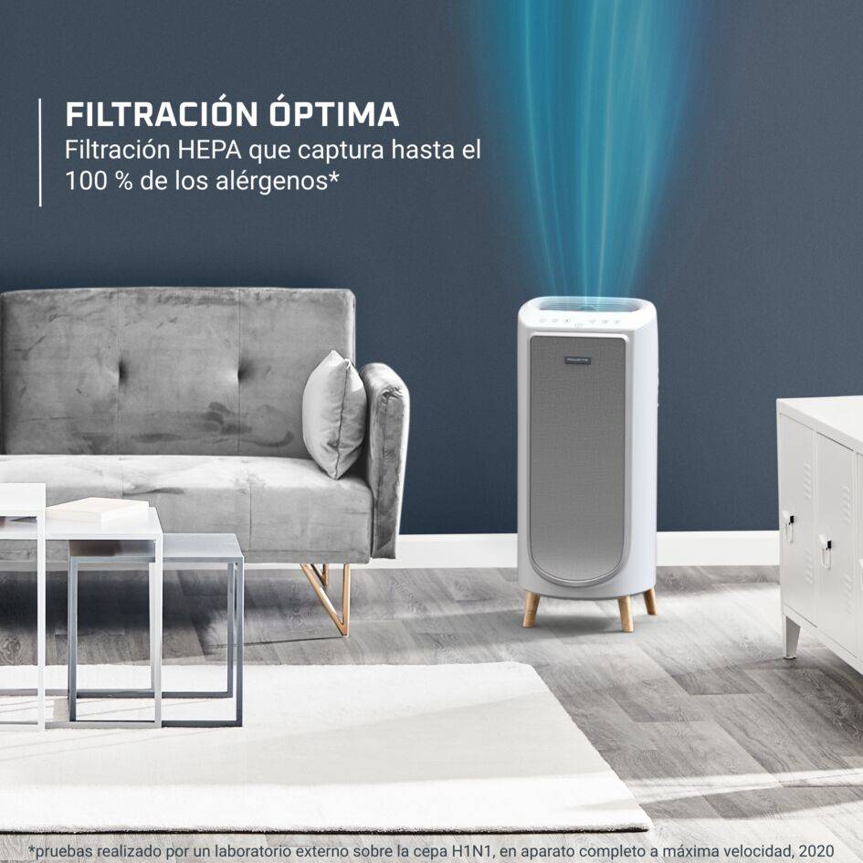 Intense Pure Air Home, Purificador, Filtración HEPA, Silencioso