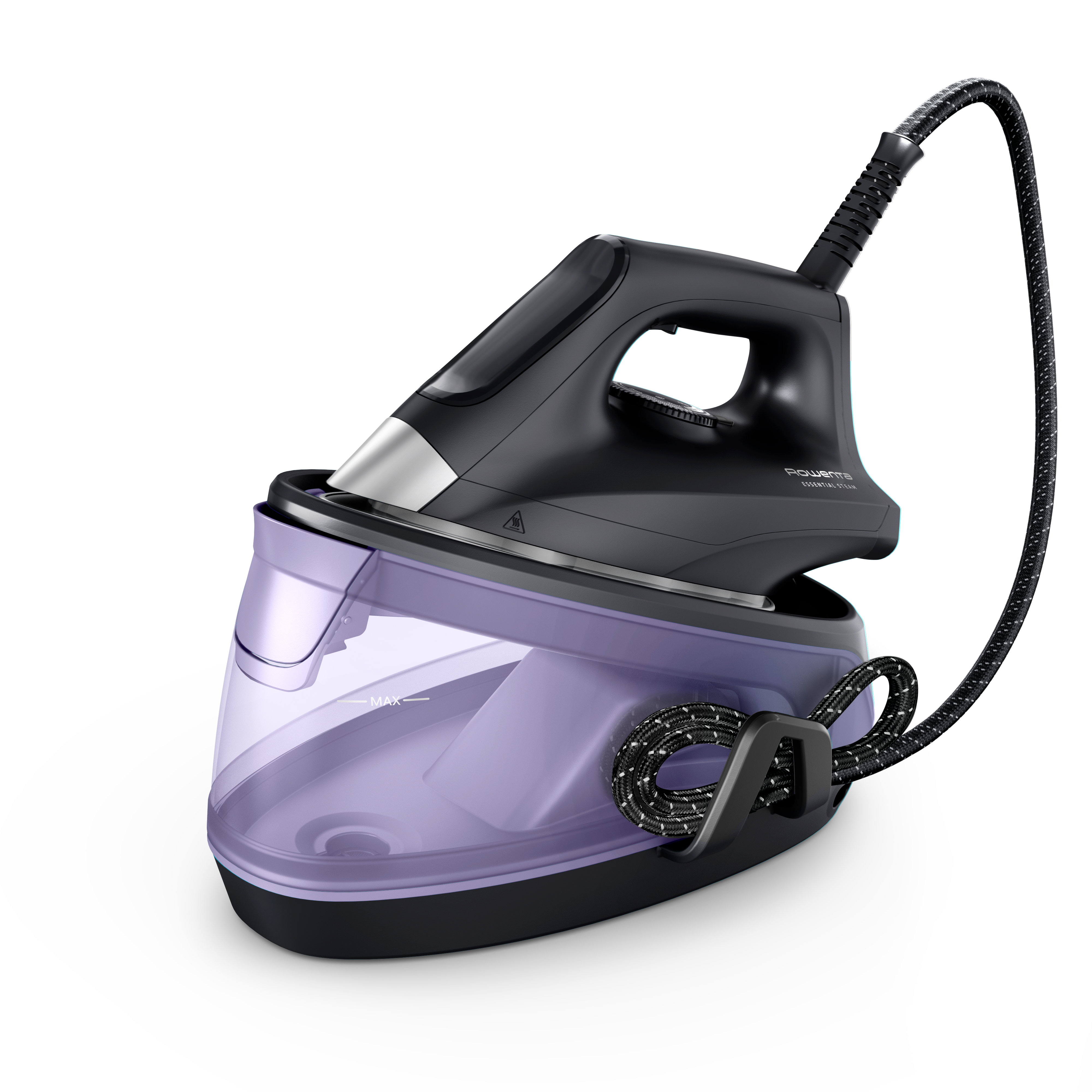 Essential de Rowenta, Centro de planchado, 5,2 bar de presión, Golpe de vapor de 200 g/min, Salida de vapor continua de 110 g/min, Diseño muy compacto