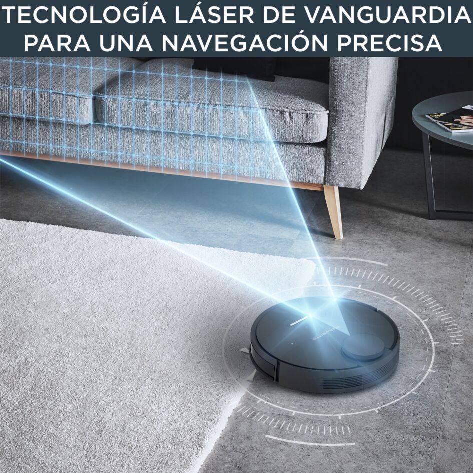 X-Plorer Serie 95 de Rowenta, gran potencia de succión, navegación ultraprecisa, ajustes personalizados, sistema de fregado, gran autonomía, compatible con smartphone y asistente de voz, modelo cuidado animal