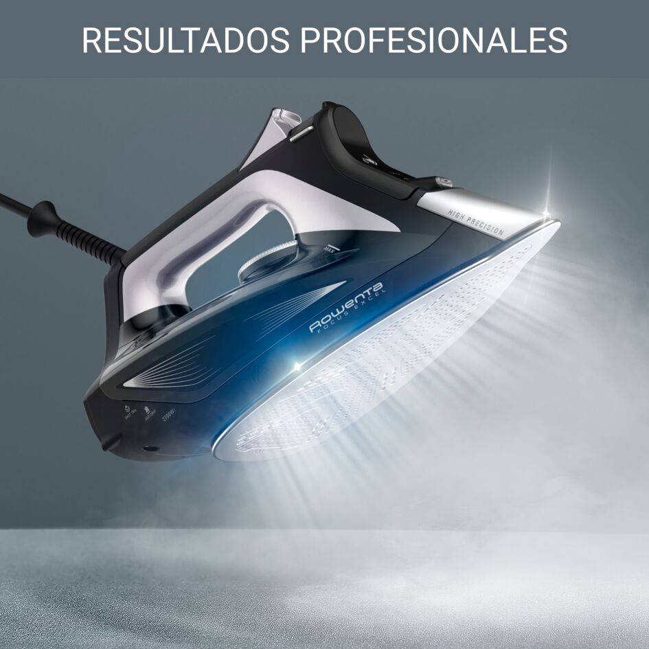 Focus Excel, Plancha de vapor, 2700 W, Golpe de vapor 190 g/min