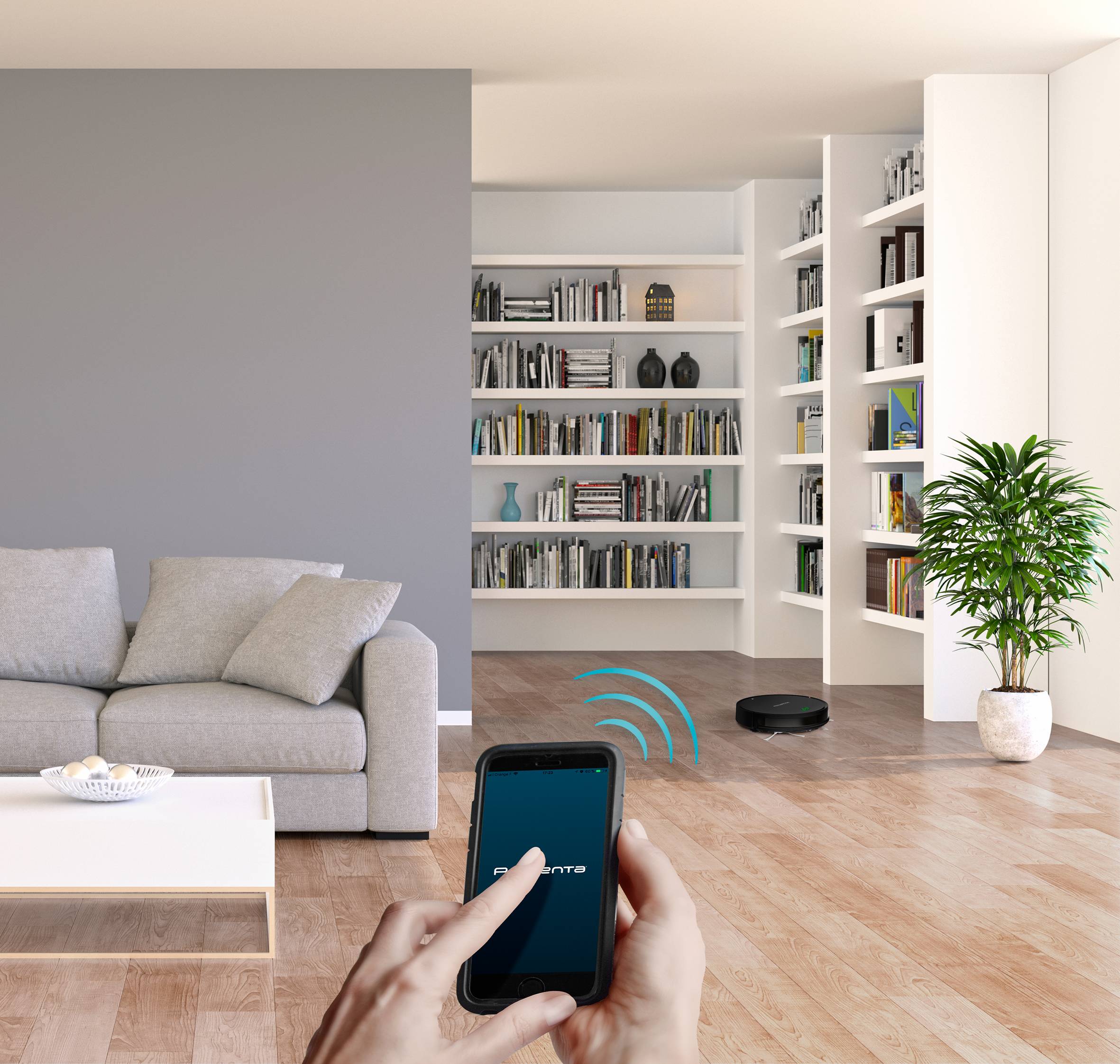 X-Plorer Serie 40 de Rowenta con filtro de alto rendimiento, mopa Aqua Force, sistema de navegación Smart Exploration 2.0 y 3 modos de limpieza