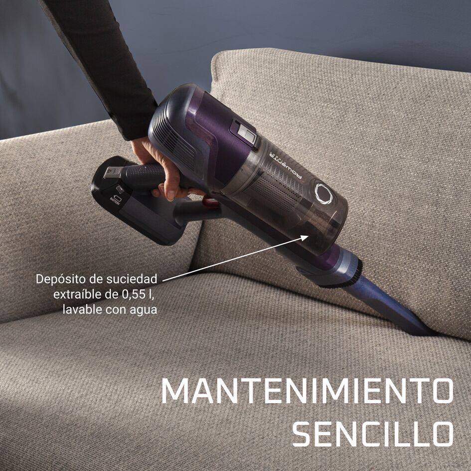 Green Force Cyclonic Effitech de Rowenta, aspiradora sin bolsa, modelo parqué, eficiencia energética, gran autonomía