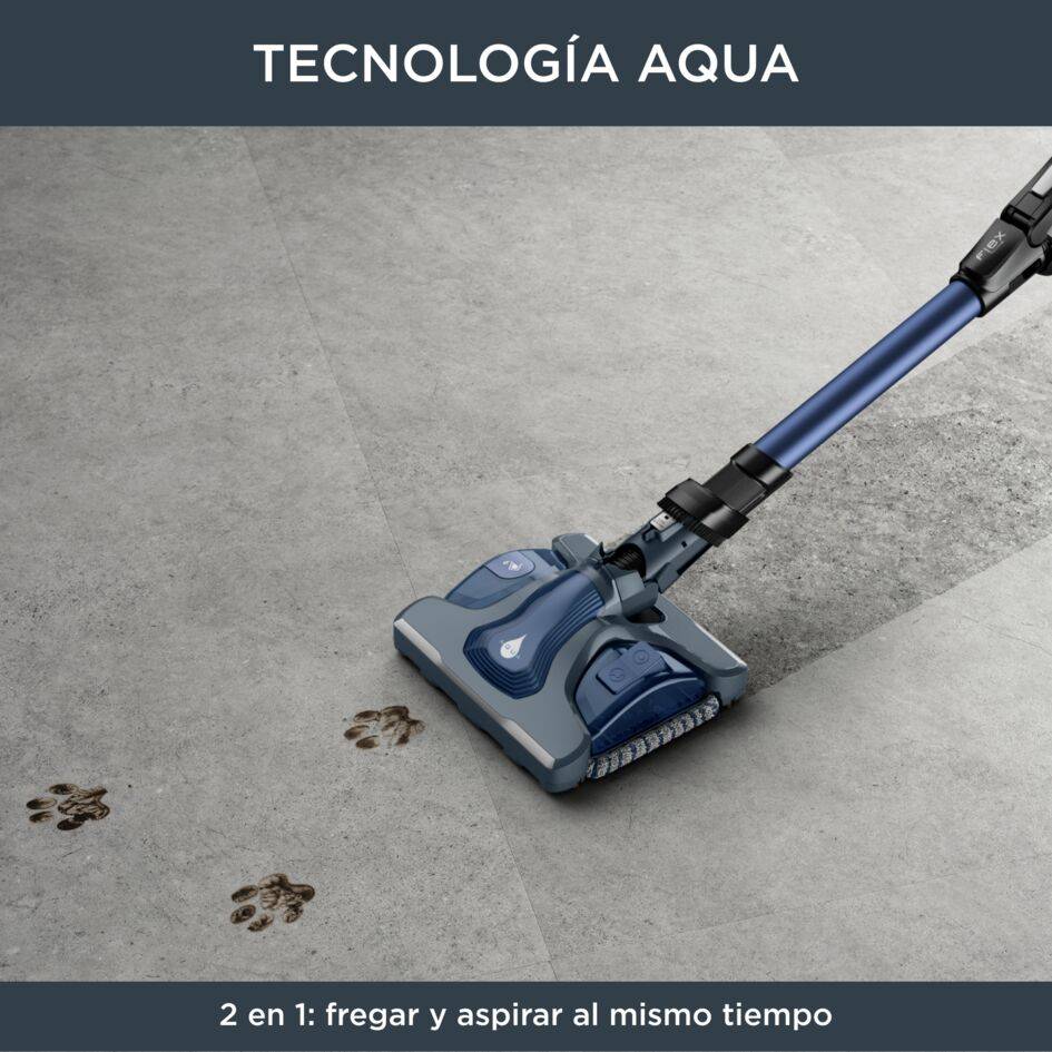 X-Force Flex 14.60 Aqua, Aspiradora sin cable,  Potente succión hasta 200 Watts de aire,  Sistema Flex