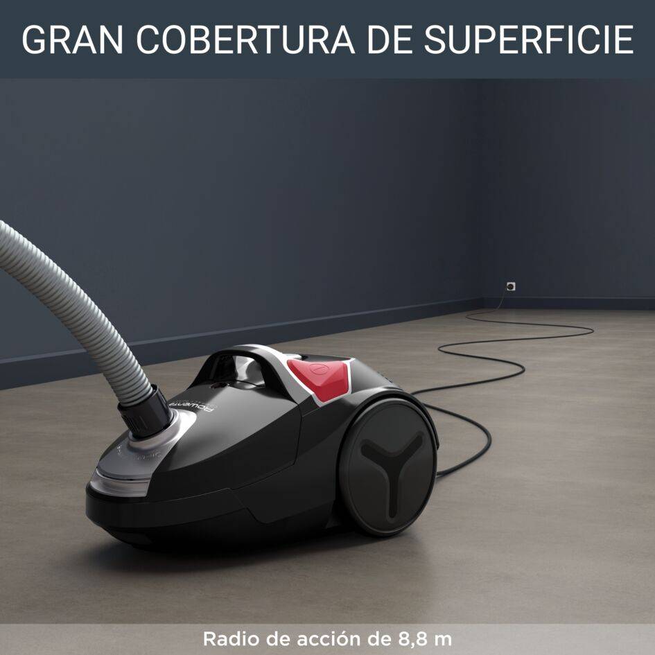 COMPACT POWER ROJO Y NEGRO + 3 ACCESORIOS 