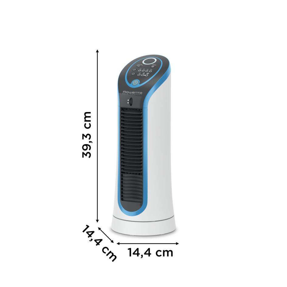 Eole Compact de Rowenta, Ventilador de torre, 3 velocidades, silencioso, oscilación automática