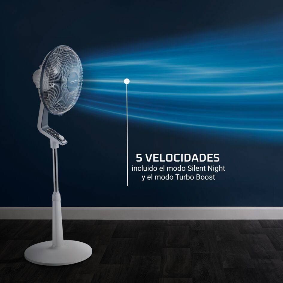 Turbo Silence, Ventilador de pie, Blanco