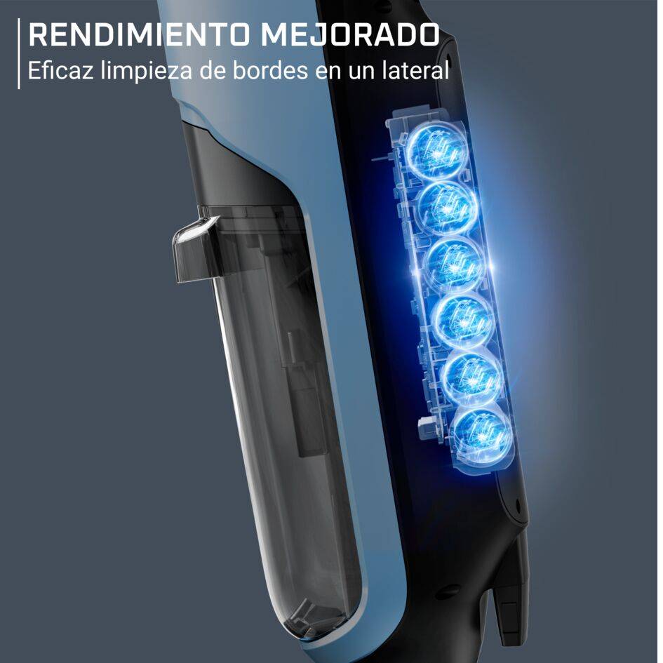 X-Clean 2 de Rowenta, Fregona eléctrica, tecnología wet & dry 2 en 1, modos ECO/MAX, ligera, limpieza de bordes, autolimpieza