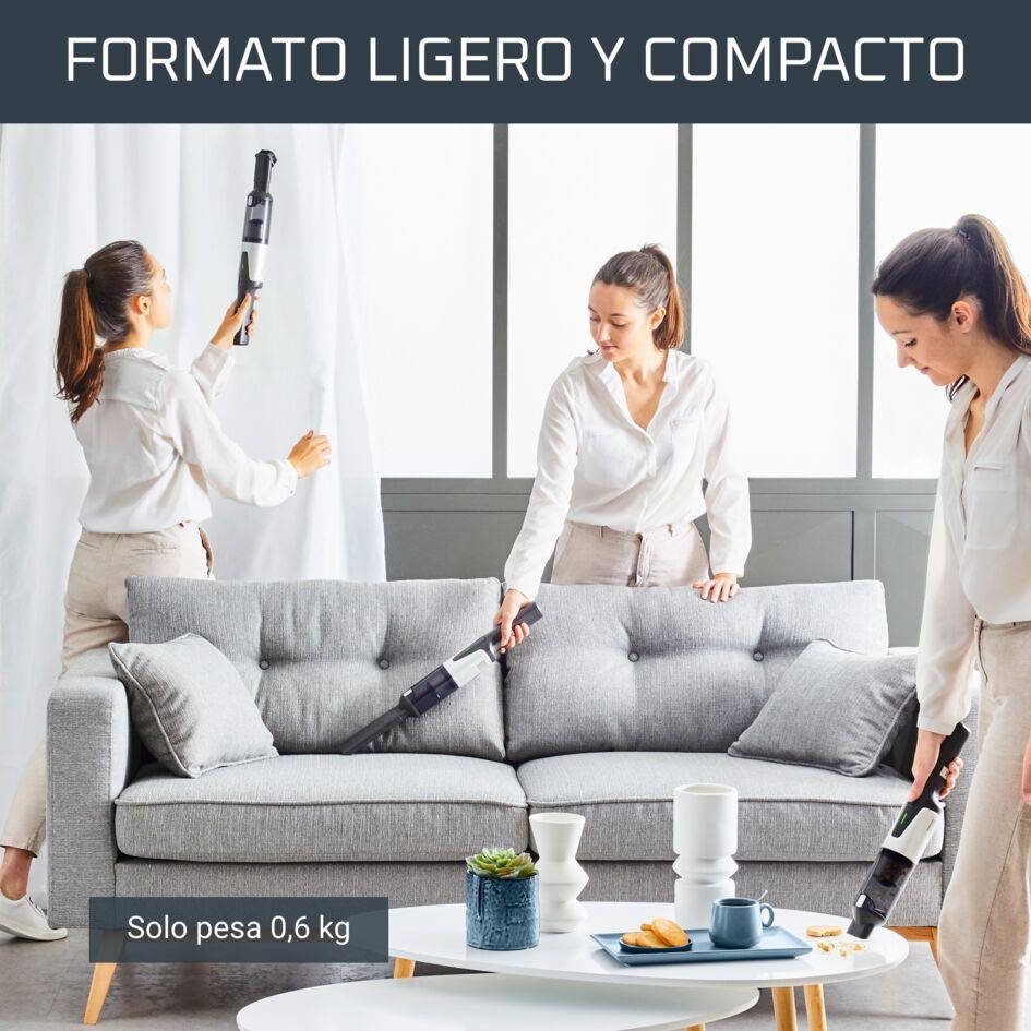 X-Touch de Rowenta, Aspiradora de Mano Sin Cable, Compacta, Gran Potencia de Limpieza, Motor Nano Digital