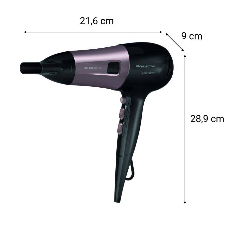 Powerline, Secador de pelo, 2400 Effiwatts, Tecnología iónica, Ajuste de cuidado del cabello