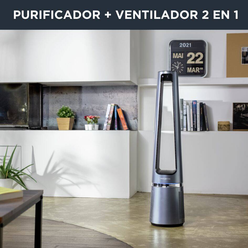 Eclipse 2 en 1, Purificador + Ventilador, 2 en 1, 12 velocidades