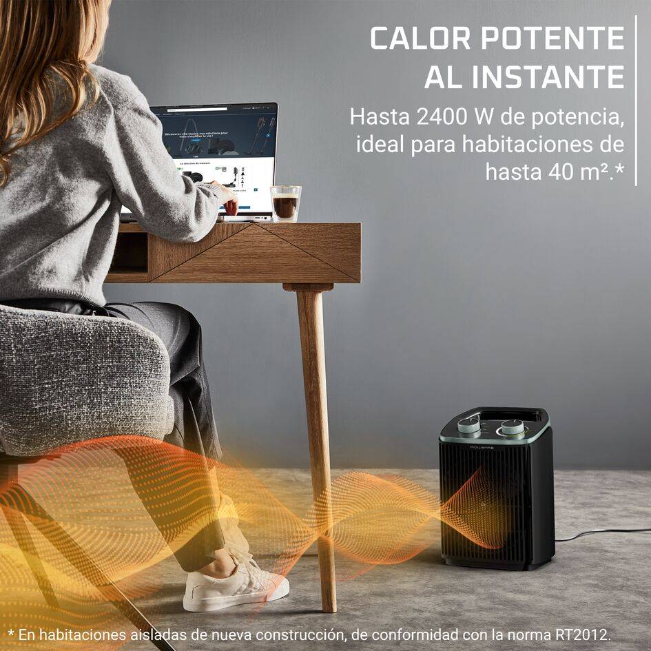 Intense Comfort de Rowenta, Calefactor,  Silencioso, 2400&nbsp;W de potencia