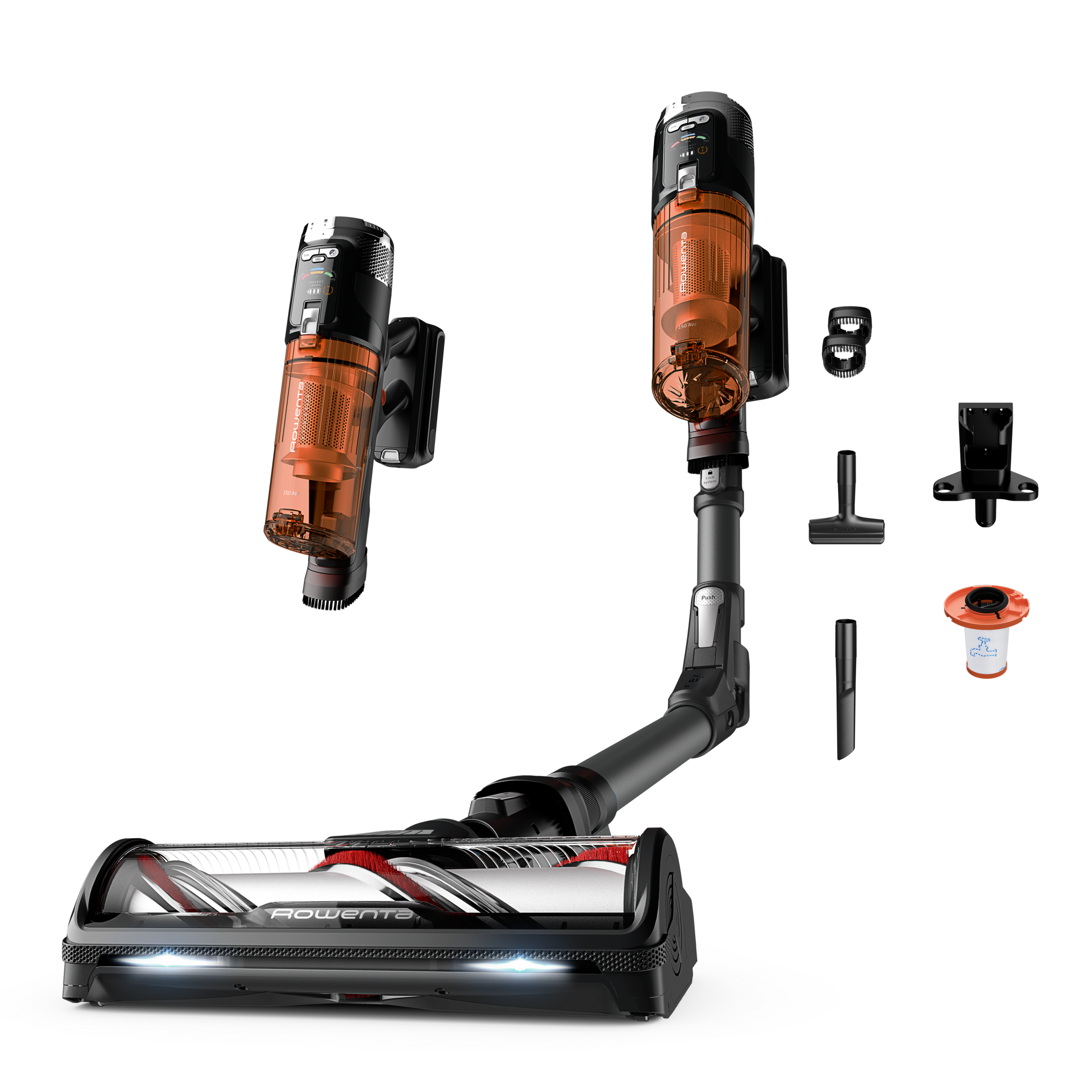 X-Force Flex 13.60 de Rowenta, Aspiradora Escoba sin cable, Modelo Allergy, Gran Autonomía, Limpieza Inteligente