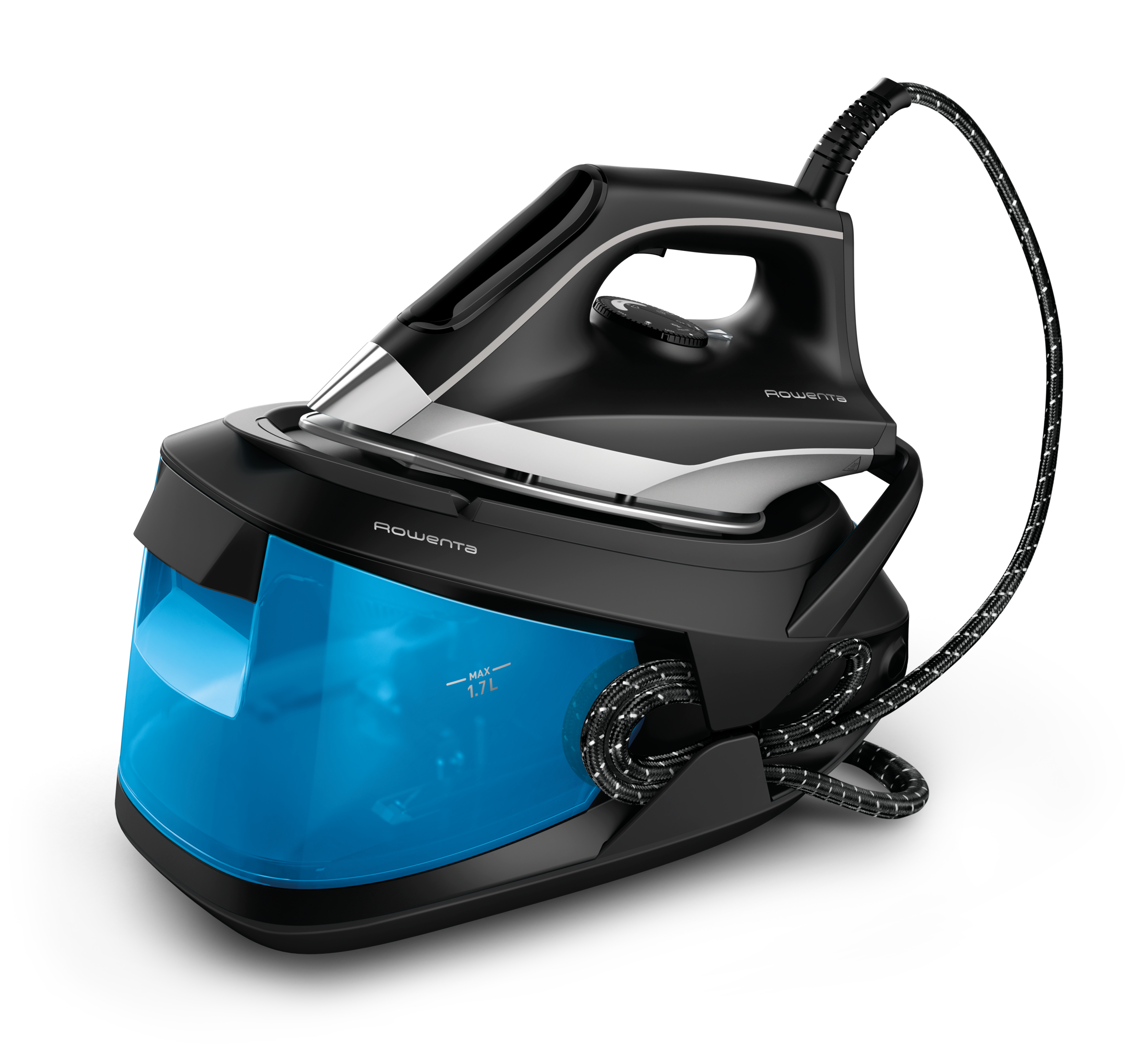 Turbosteam, Centro de planchado, 6,5 bares, Golpe de 350 g/min, 1,7 L, Azul