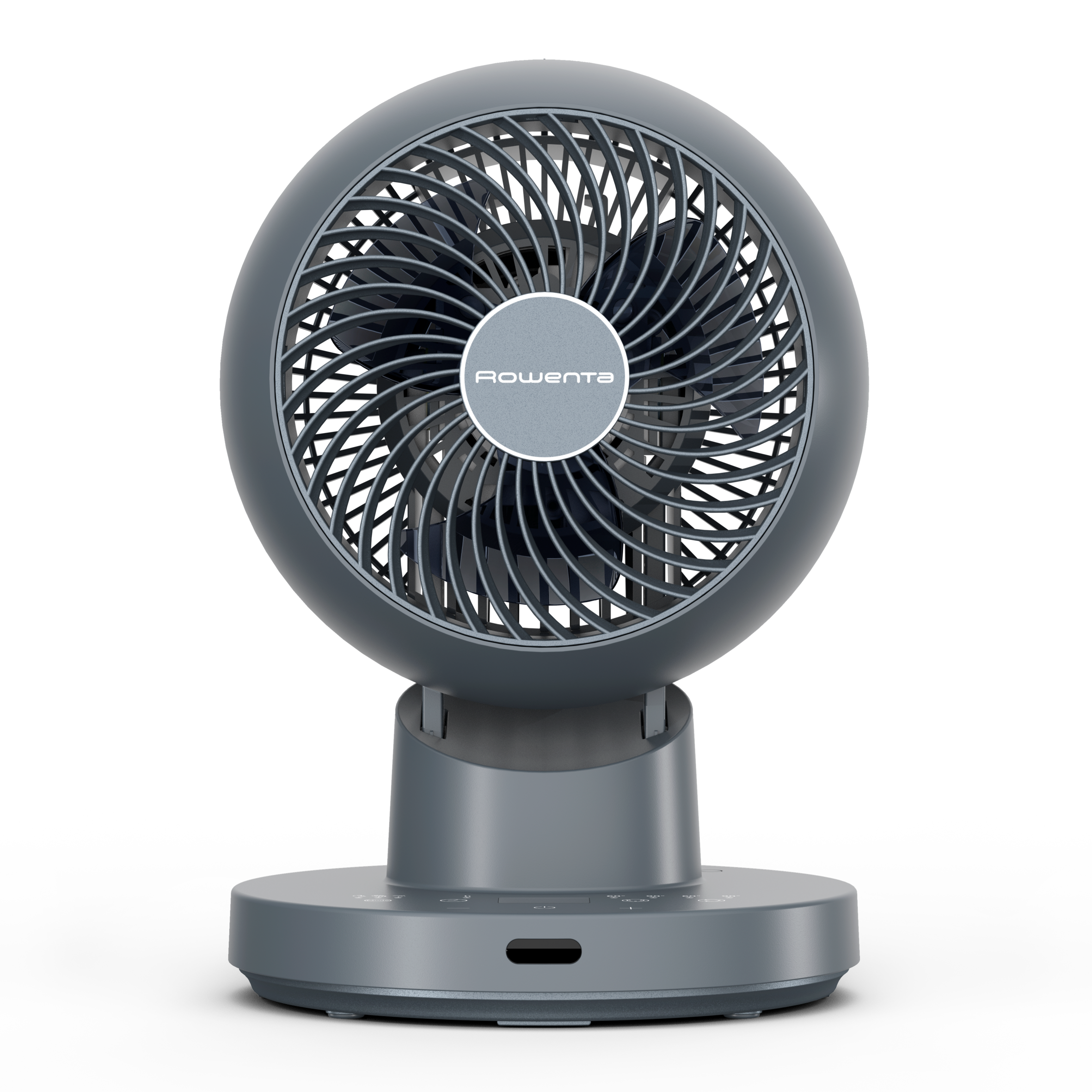 Turbo Silence Compact 3D Desk, Ventilador De Mesa, Refrescamiento Intenso, Oscilación Automática