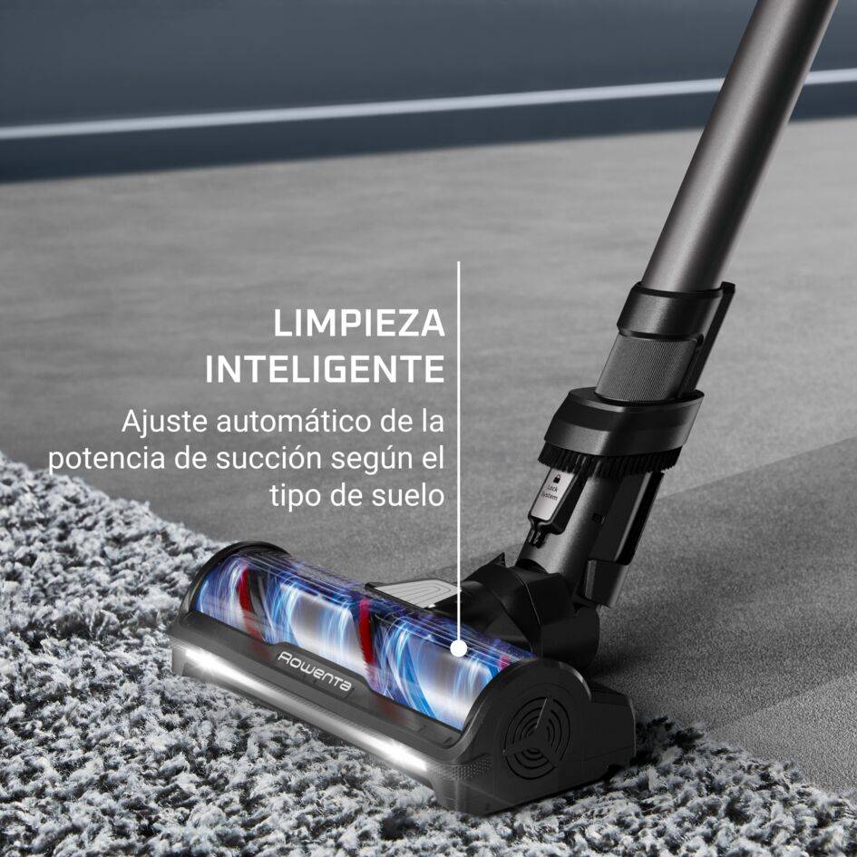 X-Force Flex 14.80 de Rowenta, Aspiradora escoba sin cable, Hasta 240 airwatts, Autonomía de larga duración de 1 h y 30 min, Cabezal Aqua con tecnología Aerospin