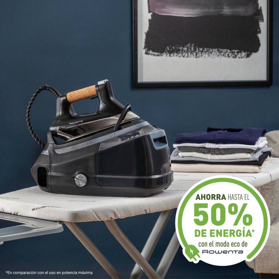 Eco Steam Pro, Centro de planchado, 8 bares, Golpe de 600 g/min, Modo Eco ultraeficiente